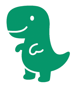 Stud the Dino ready to help